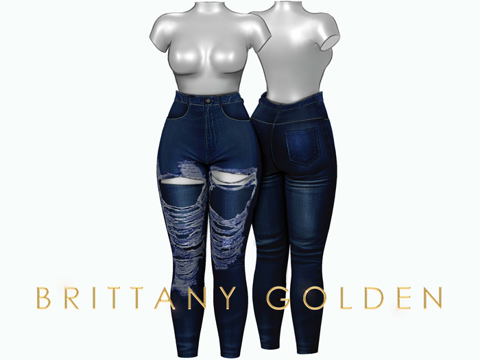 Brittany - Hina Jeans Destroy - Dark