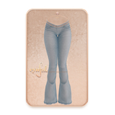 Cynful Keeper Flare Pants - Light Denim 2 [Maitreya Lara, Belleza Freya, Slink (HG), Legacy, Kupra
