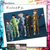 {M} Footed PJs [Monkey] [Youth+Chonk]