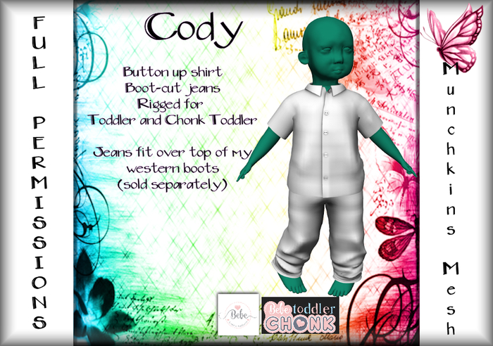 {M} [Full Perm Mesh] Cody [Bebe Toddler]