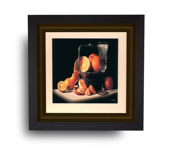 oranges and glasses