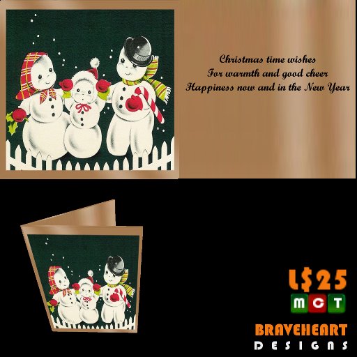 Christmas Card Gold Design #3