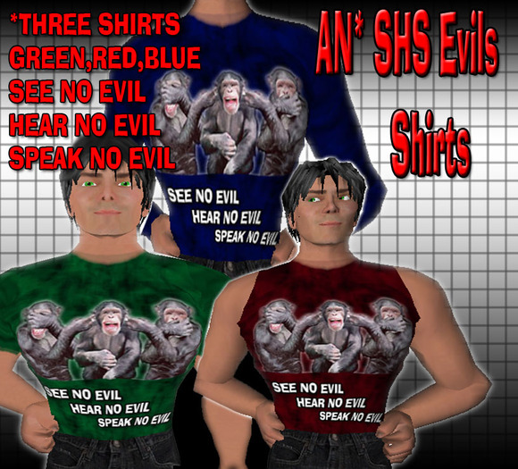 *AN*SHS Evils 3 Shirts