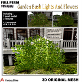 Full Perm Garden Bush Lights And Flowers 