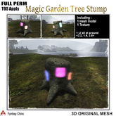 FC- FP Mesh Magic Garden Tree Stump FULL PERM