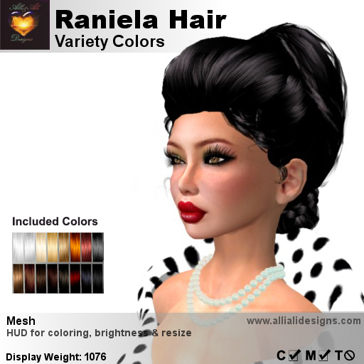 A&A Raniela Hair Variety Colors V2, boxed