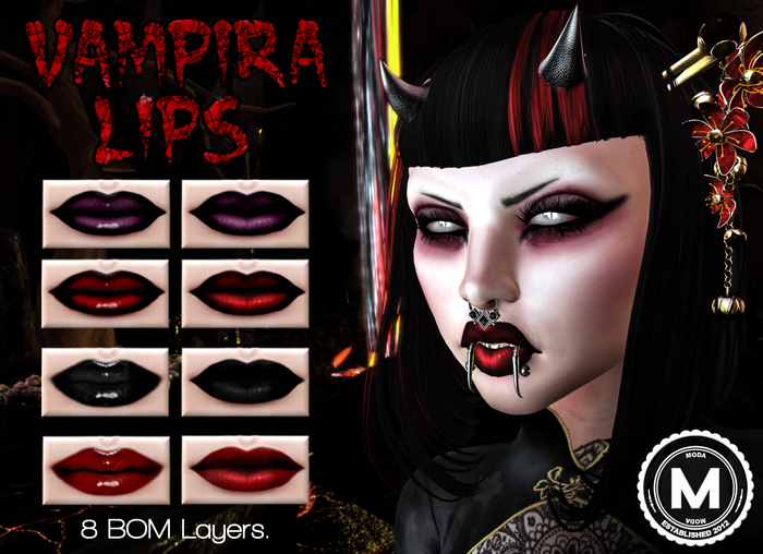 [MODA] Vampira Lips Pack - BOM (add me)