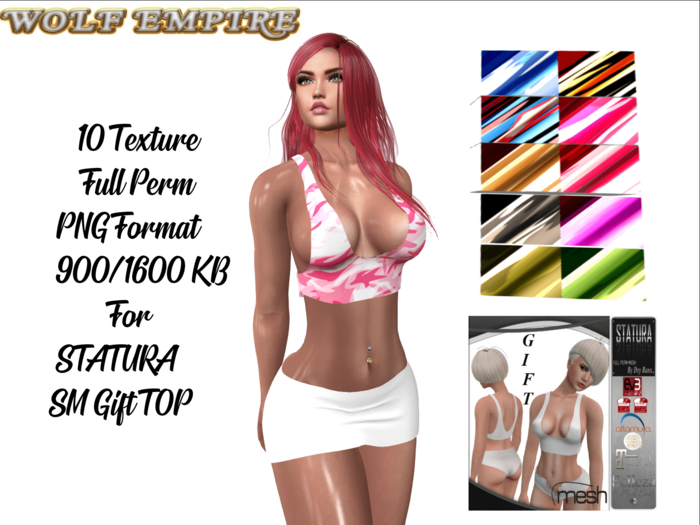 "WE" TEXTURE Full Perm for: Statura SM Gift-Top