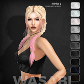 Wasabi // Pippa2 Mesh Hair - B&W