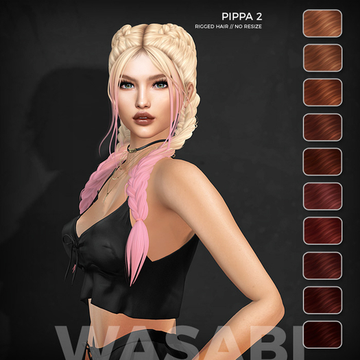 Wasabi // Pippa2 Mesh Hair - Reds