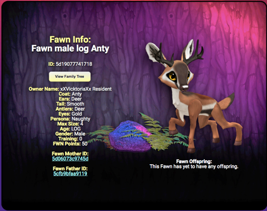 Fawn male log Anty @5d19077741718