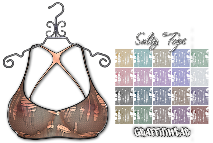 Graffitiwear Ripped Salty Tops