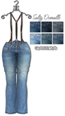 Graffitiwear Denim Salty Overalls