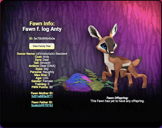 Fawn f. log Anty @5e70bf89b4b0e