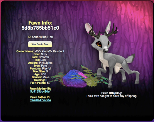 Rare - Fawn Log - Silvy - Male @5d8b785bb51c0