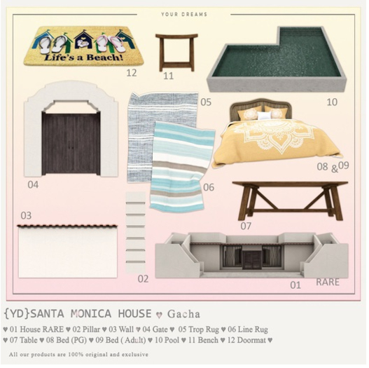 {YD}Santa Monica House - Trop Rug