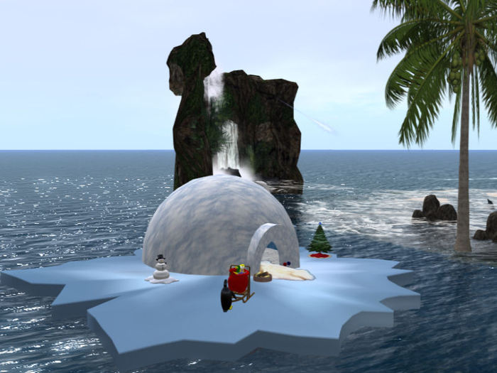 OFF SIM OR YARD iceHouse  Northern Lights & Shooting STARS SCULPTED 