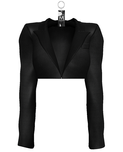 Yasmeen Crop Blazer — Onyx