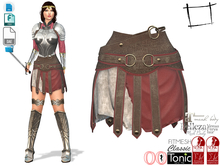 Dae Obj FBX For Female Roman Soldier Skirt Slink, Maitreya, Ocacin Voluptuous, Belleza, Tonic