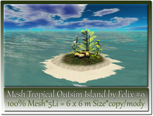Mesh Tropical Outsim Island by Felix #9-5Li=6x6m c-m