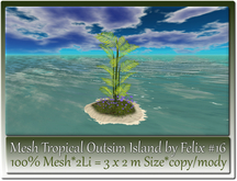Mesh Tropical Outsim Island by Felix #16-2Li=3x2m c-m