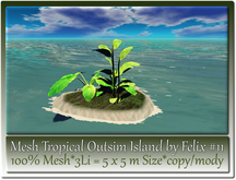 Mesh Tropical Outsim Island by Felix #11-3Li=5x5m c-m
