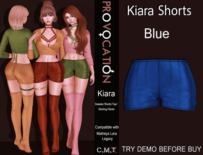 [Provocation] Kiara shorts-Blue