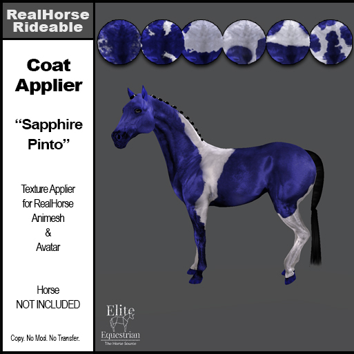 *E* RHR - Coat Applier - Sapphire Pinto [Add & Click]