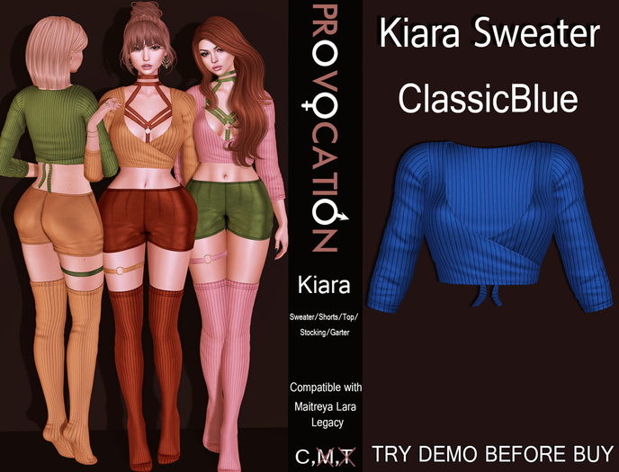 [Provocation] Kiara sweater-ClassicBlue