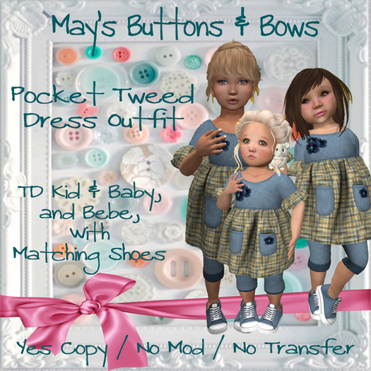 MBB * Pocket Tweed Dress Outfit (TDK,TDB&Bebe)