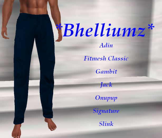 *Bhelliumz* Low Rise Jeans Blue pack