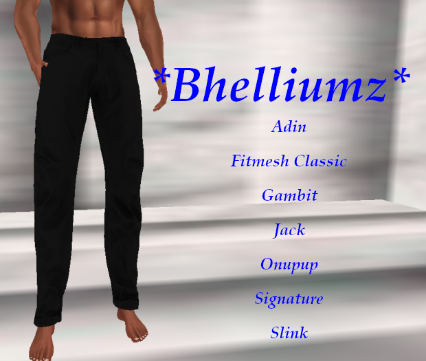 *Bhelliumz* Low Rise Jeans Black pack