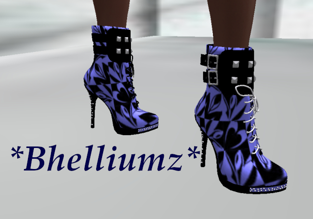 *Bhelliumz* Ankle Boots with Rhinestones light purple