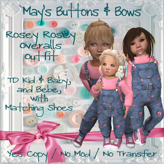 MBB * Rosey Rosey Overall Outfit (TDK,B&Bebe)