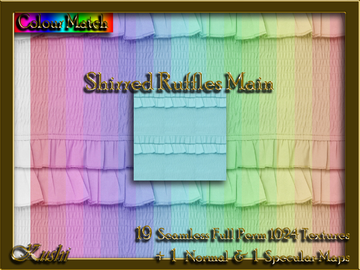Shirred Ruffles Main Textures