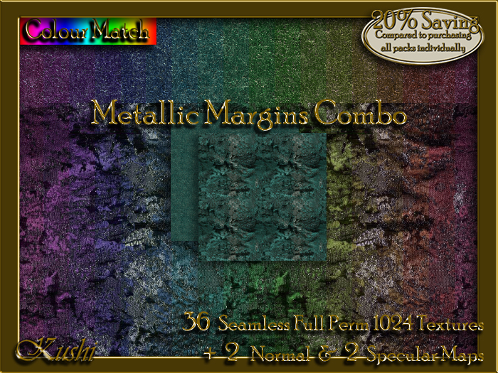 Metallic Margins Combo Textures