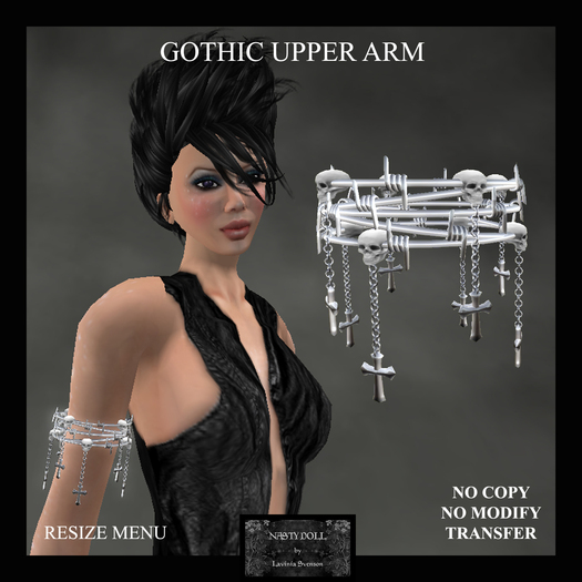 NASTY DOLL - GOTHIC UPPER ARM