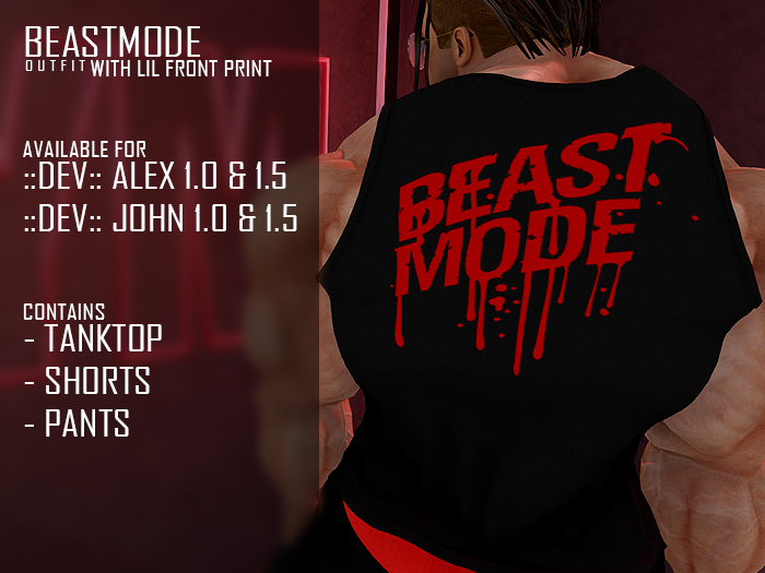 [[Z:E:N]]BEASTMODE OUTFIT FOR ALEX & JOHN
