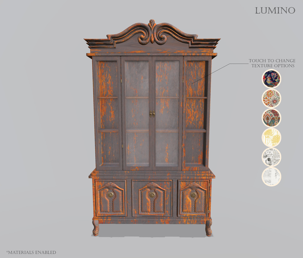 lumino_ boho cabinet [Grey Orange] (wear to unpack)