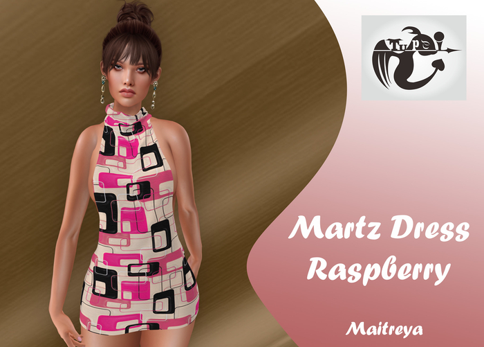 TuPei Martz Dress for Maitreya in Retro-Raspberry
