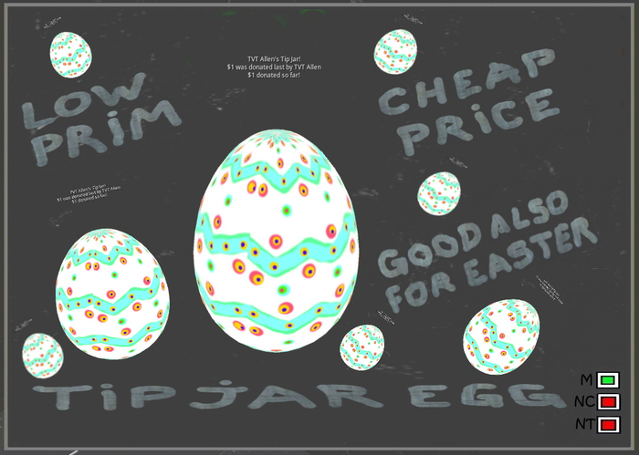 Tip Jar Easter Egg 01 oeuf de Paques Tip Jar 01
