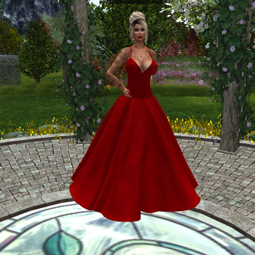 box k&s dress red ruby