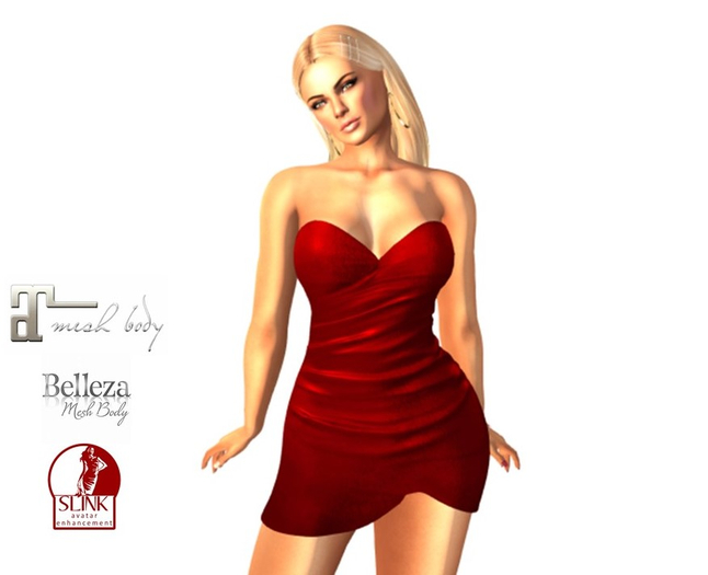 DRESS COEUR RED - SAONA BAG