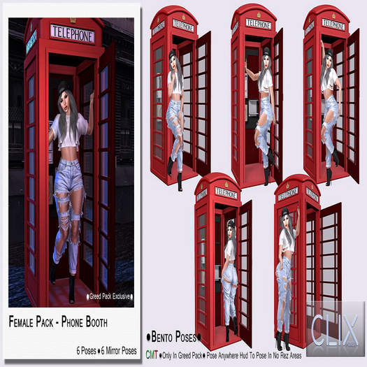 Clix - Female Greed Pack - Phone Booth (Wear)