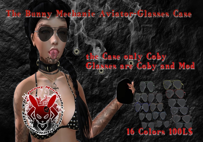 The Bunny Mechanic Aviator-Glasses Case