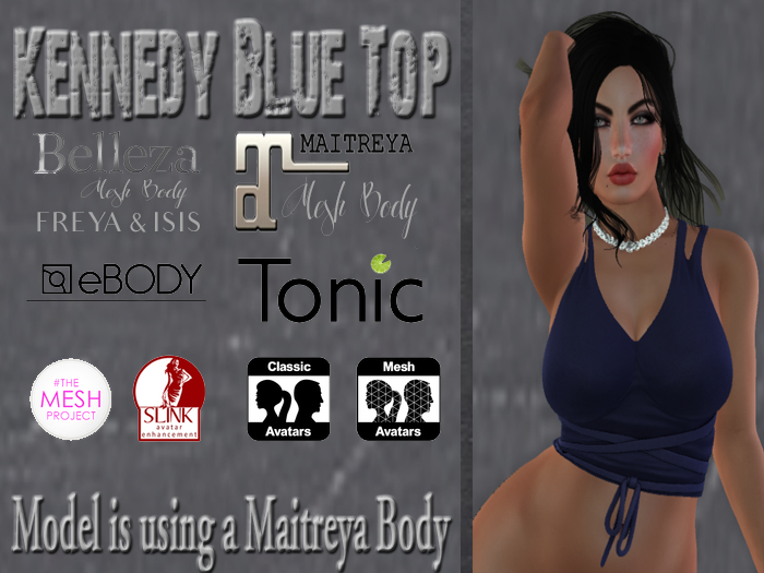 Kennedy Tank Top-Blue