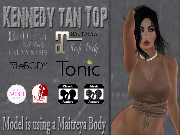 Kennedy Tank  Top-Tan