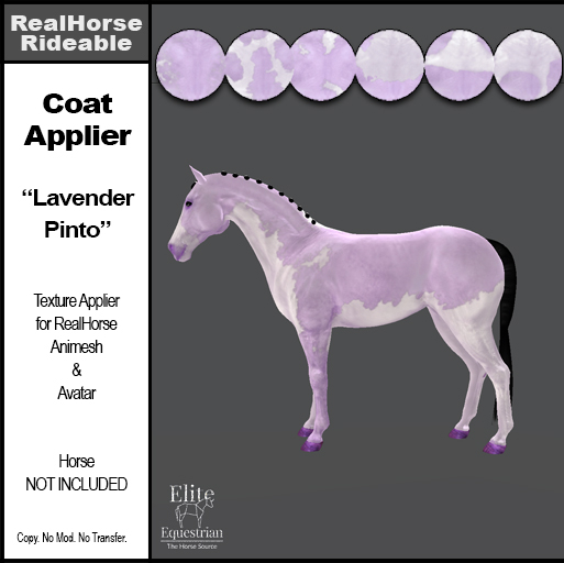 *E* RHR - Coat Applier - Lavender Pinto [Add & Click]