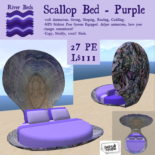 *Scallop Bed - Purple*