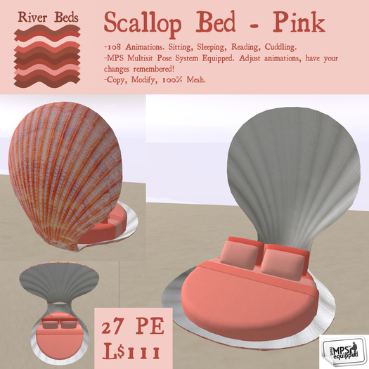*Scallop Bed - Pink*